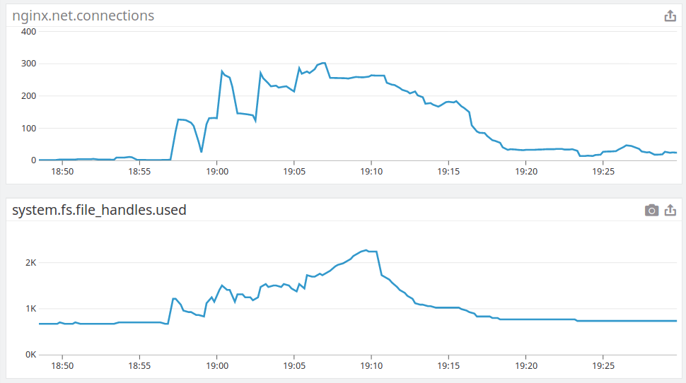 File handles and nginx connections